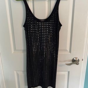 Express Black with Silver Embellishments Dress, Size Small